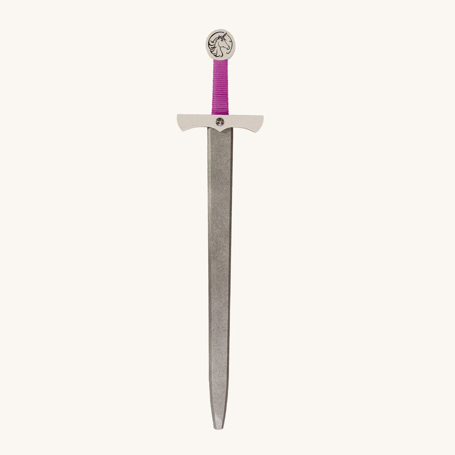 Vah Arabella Unicorn Wooden Sword 60cm pictured on a plain background