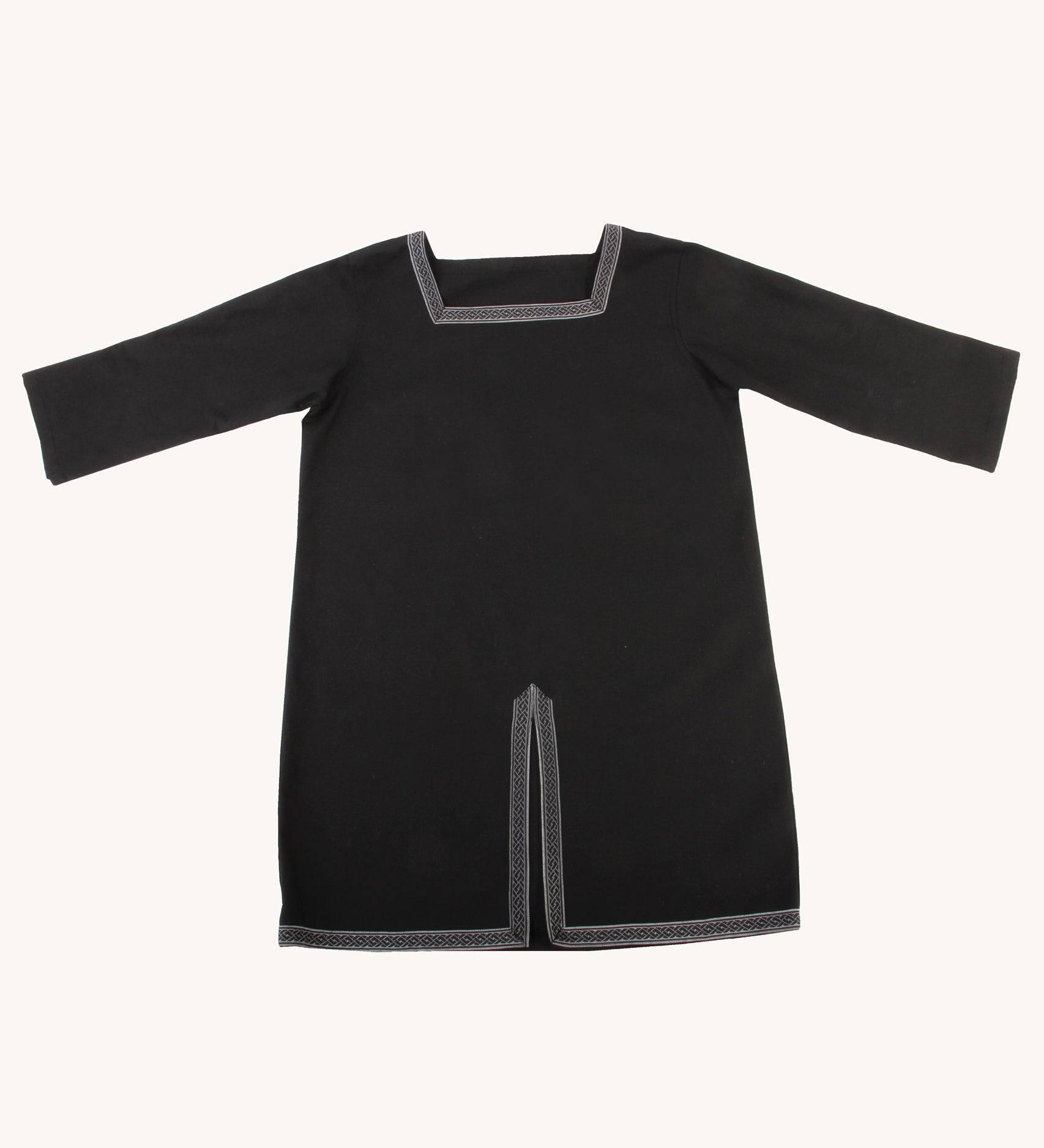 Vah Black Aragon child's Tunic for dressing up on a plain background.