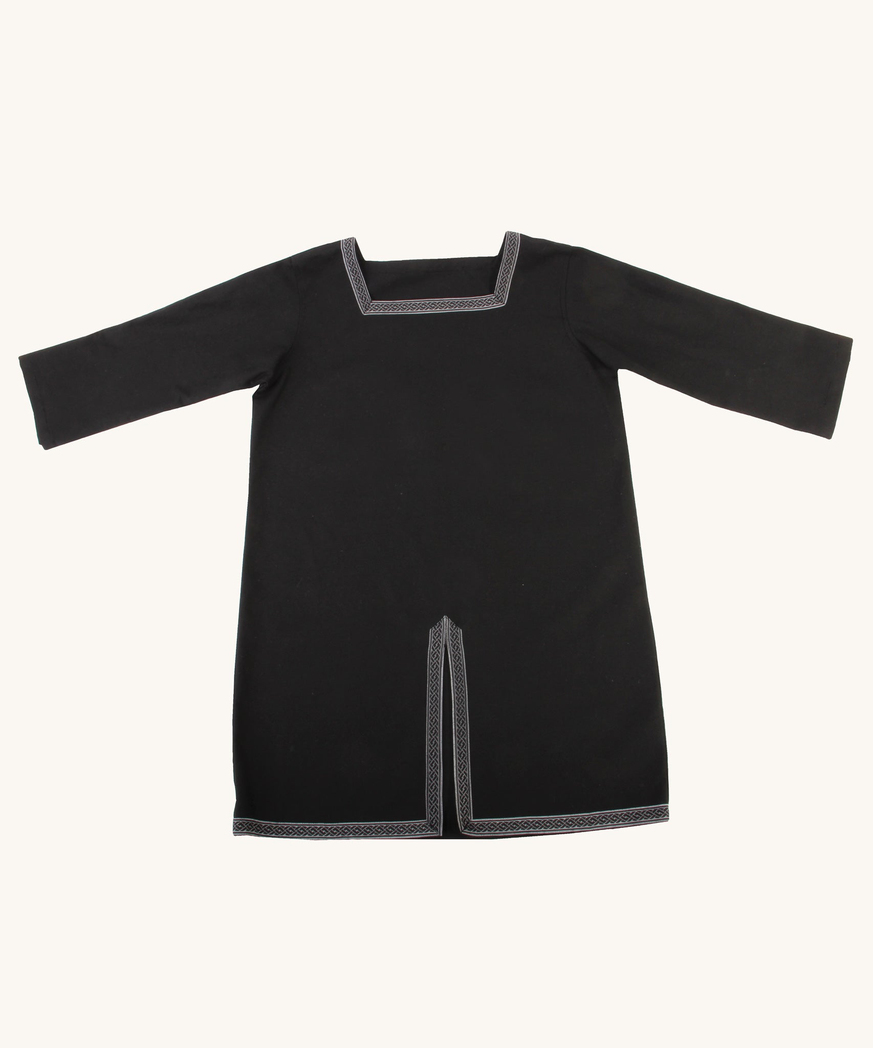 Vah Black Aragon child's Tunic for dressing up on a plain background.