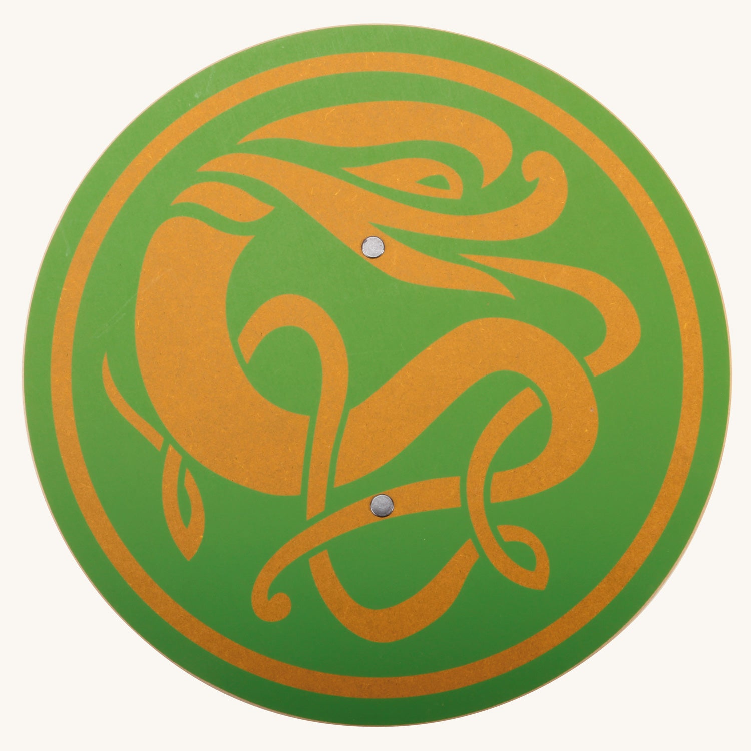 Vah Celtic Sigar Wooden Shield pictured on a plain background