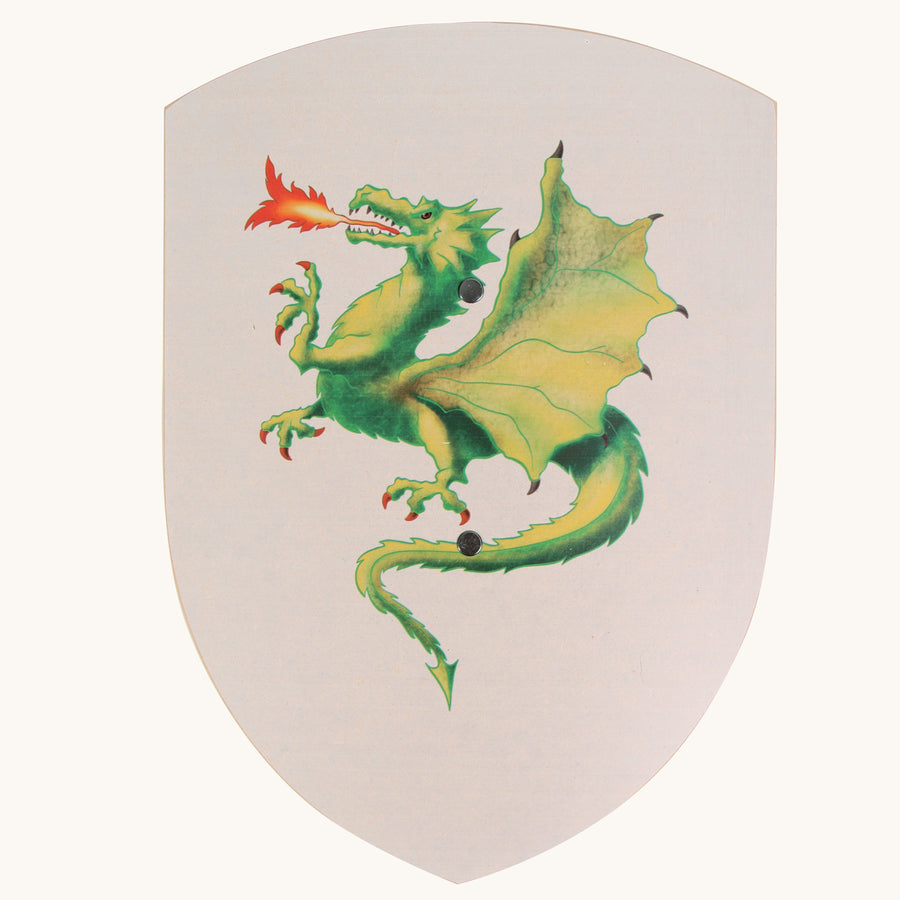 Vah Dragon Creative Wooden Shield pictured on a plain background