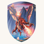 Bouclier en bois du dragon Ignis Vah Firedrake