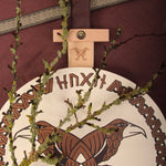 Bouclier rond en bois Viking Vah Hugin &amp; Munin