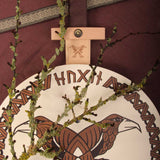 Bouclier rond en bois Viking Vah Hugin &amp; Munin