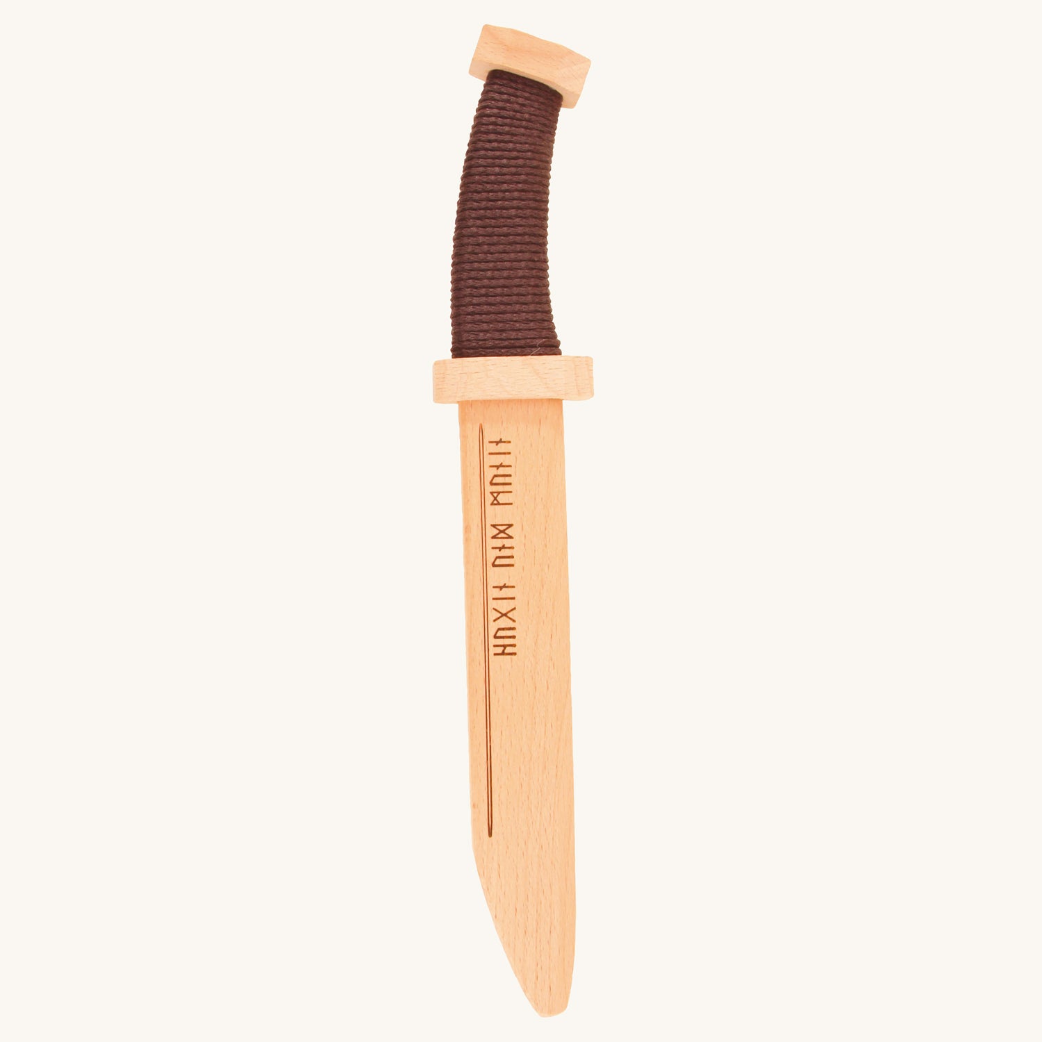 Vah Viking Wooden Sax Knife pictured on a plain background