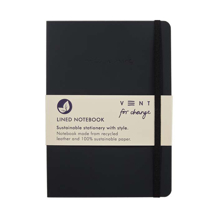 Vent for Change A5 Recycled Leather Notebook