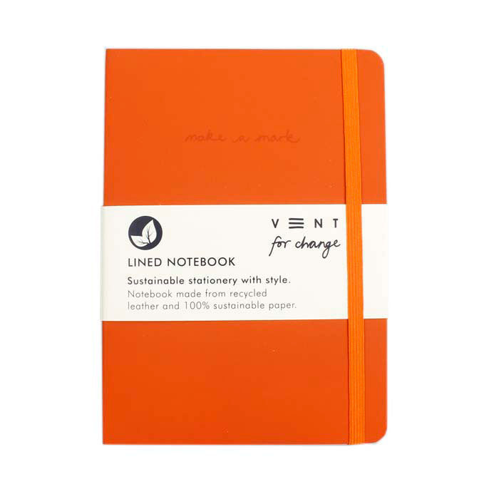 Vent for Change A5 Recycled Leather Notebook