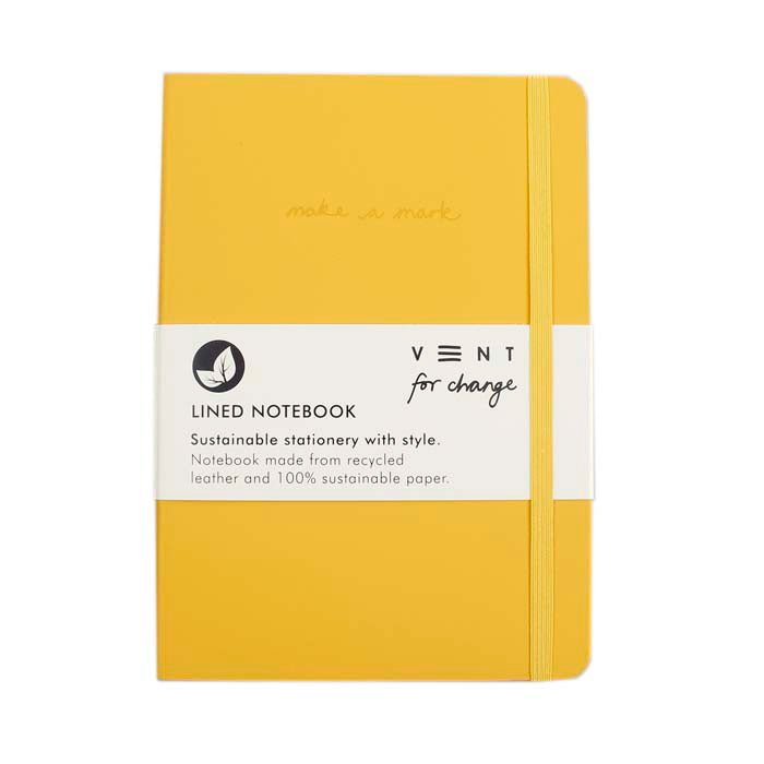 Carnet A5 en cuir recyclé Vent for Change