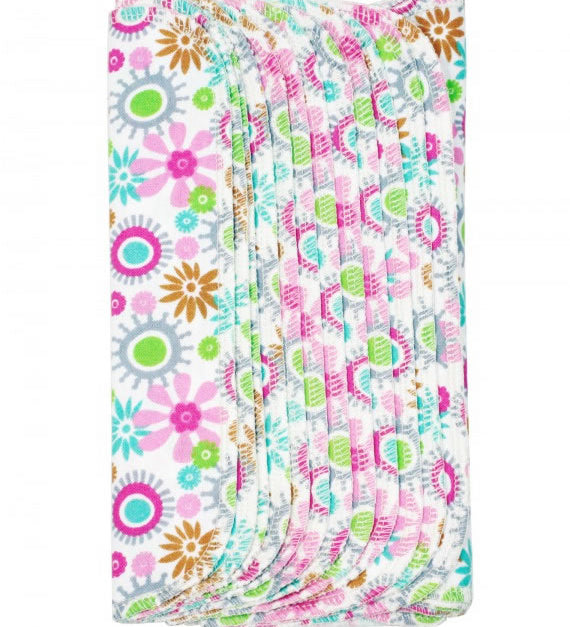 ImseVimse Reusable Cloth Wipes - Flower