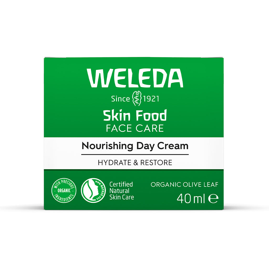 Weleda Skin Food Nourishing Day Cream 40ml  in a box pictured on a plain background