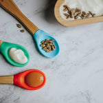 Wild & Stone Bamboo Weaning Spoons Set of 3 - Blue, Green & Orange