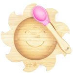 Wild & Stone Bamboo Bowl and Spoon Sunshine - Pink