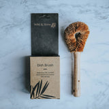 Brosse à vaisselle en fibre de noix de coco Wild &amp; Stone