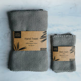 Wild & Stone Organic Cotton Hand Towels - Dove Grey