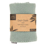 Wild & Stone Organic Cotton Dish Cloth - Moss Green