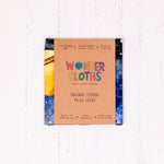 Wonder Cloths eco-friendly solar system play cloth in its cardboard packaging on a white background