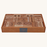 Wooden Story Peace & Love XL Blocks - 72 Tray