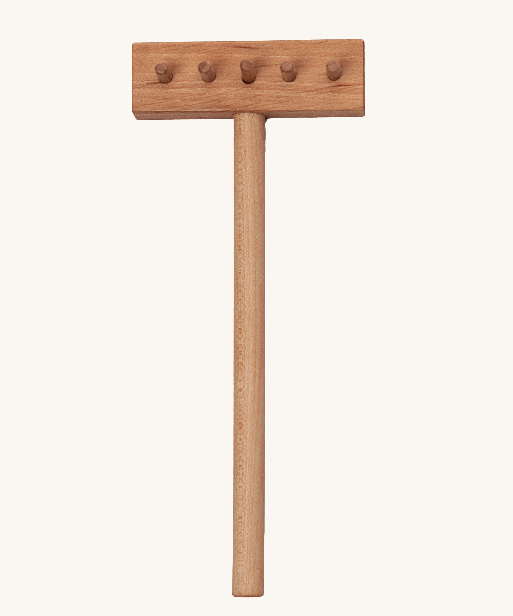 The raking tool from the Wooden Story Montessori Sand Tray set shown on a plain background.