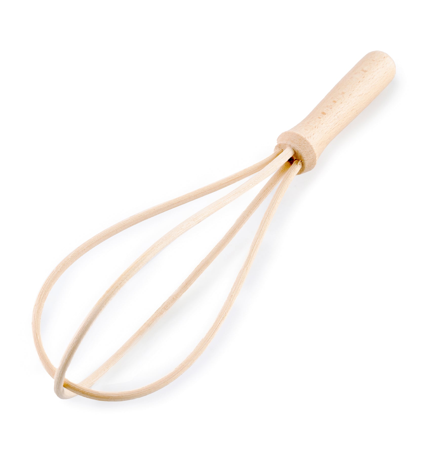 Ecoliving Wooden Hand Whisk on a white background