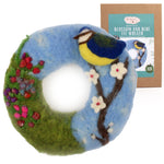 The Makerss - Large Blossom and Blue Tit Wreath Felt Kit