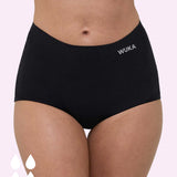 WUKA Stretch Boxer Shorts Black - Heavy Flow