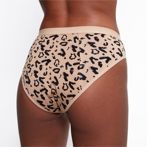 WUKA Leopard Print Bikini Period Pants - Heavy Flow