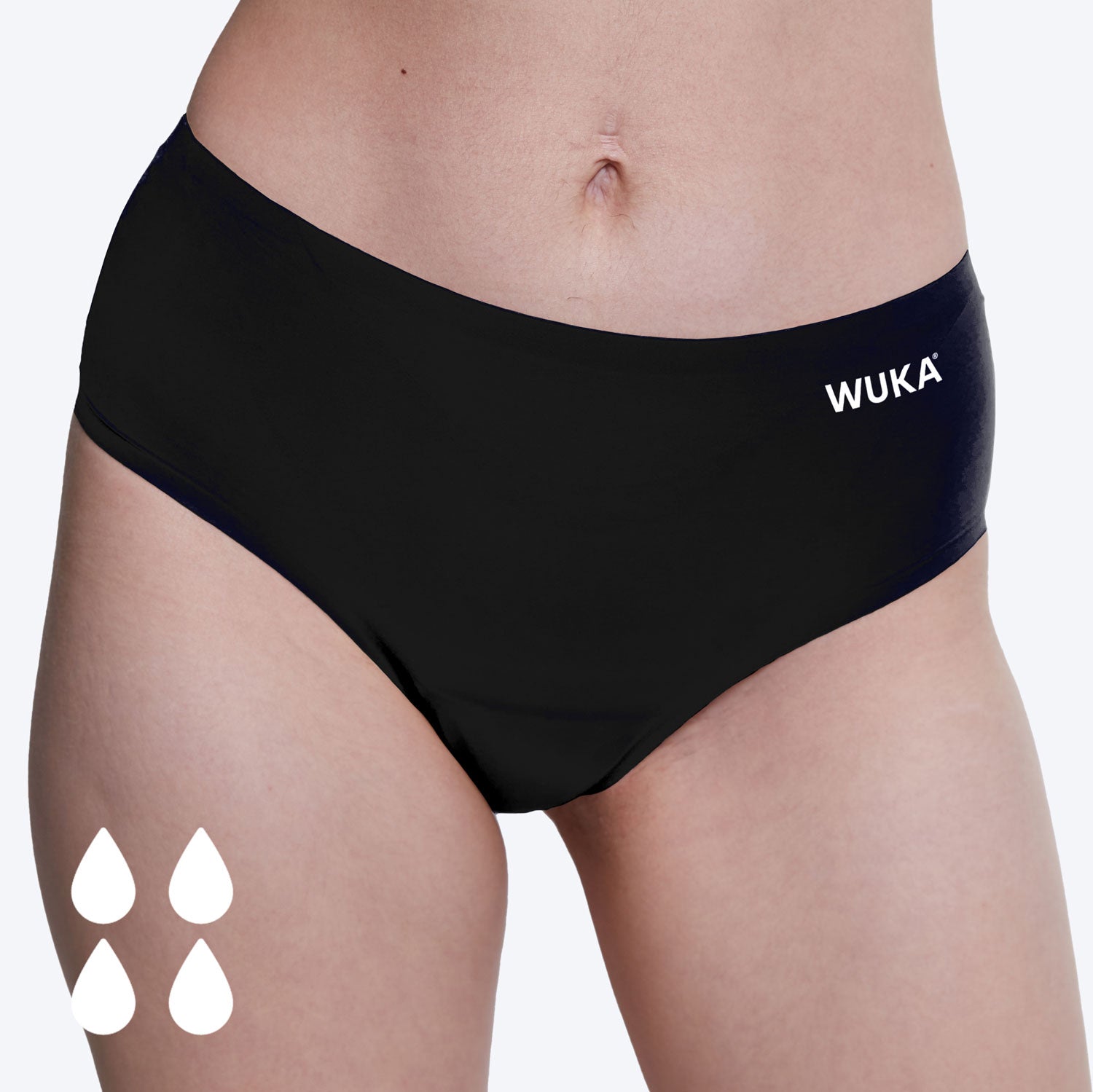 WUKA Stretch Seamless Midi Brief Heavy Flow Period Pants