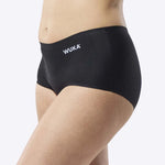 WUKA Teen Stretch Boxer Shorts Black - Heavy Flow