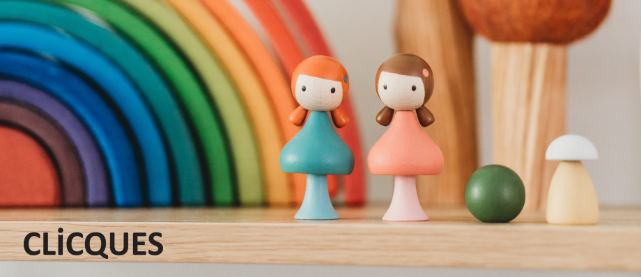 clicques wooden magnetic toy peg dolls